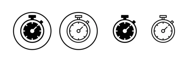 Іконка Секундоміра Векторна Ілюстрація Знак Таймера Символ Піктограма Зворотного Відліку — стоковий вектор