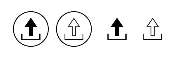 Icon Vektor Illustration Hochladen Datenzeichen Und Symbol Laden — Stockvektor