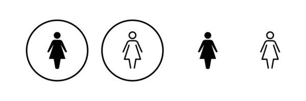 Ilustracja Wektora Żeńskiego Znak Symbol Kobiety — Wektor stockowy