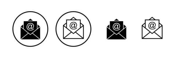 Поштова Піктограма Векторна Ілюстрація Знак Символ Електронної Пошти Піктограма Електронної — стоковий вектор