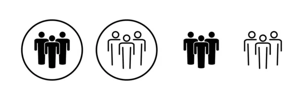 Ikona Ludzi Ilustracja Wektora Podpis Symbol Osoby Wektor Ikony Użytkownika — Wektor stockowy