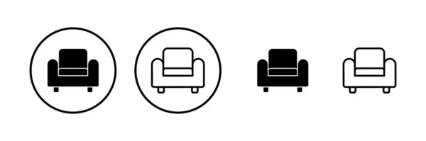 Sofa Icon Vector Illustration Sofa Sign Symbol Furniture Icon — Stock Vector