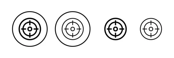 Illustration Vectorielle Icône Cible Objectif Icône Vecteur Signe Symbole Marketing — Image vectorielle