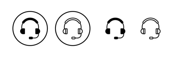Kulaklık Ikonu Vektör Illüstrasyonu Kulaklık Işareti Sembol — Stok Vektör