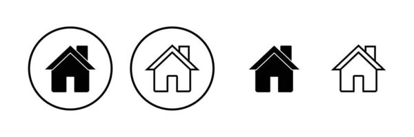 Εικονογράφηση Διανύσματος Εικονιδίου Σήμα Και Σύμβολο Σπιτιού — Διανυσματικό Αρχείο