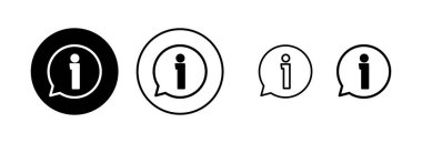 Bilgi işareti ikon vektör illüstrasyonu. İmza ve sembol hakkında. soru işareti simgesi