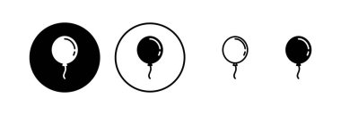 Balon simgesi vektör illüstrasyonu. Parti balonu işareti ve sembolü