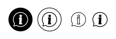 Bilgi işareti ikon vektör illüstrasyonu. İmza ve sembol hakkında. soru işareti simgesi