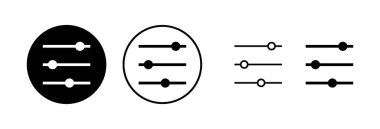 Menü Simgesi vektör illüstrasyonu. Web menü işareti ve sembol. Hamburger menüsü sembolü