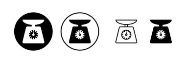 Simge vektör çizimini ölçeklendirir. Ağırlık ölçeği işareti ve simgesi