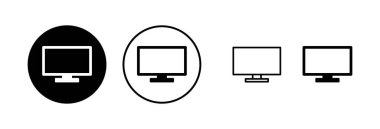 Televizyon ikonu vektör illüstrasyonu. televizyon işareti ve sembol