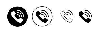 Simge vektör illüstrasyonunu ara. Telefon işareti ve sembol. Telefon ikonu. Bizimle irtibata geç 