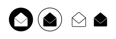 Posta simgesi vektör illüstrasyonu. e-posta işareti ve sembol. E- posta simgesi. Zarf simgesi