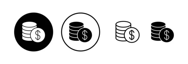 Illustration Des Geld Icon Vektors Geldzeichen Und Symbol — Stockvektor