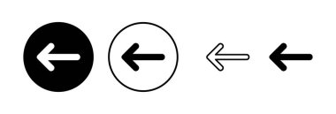 Ok simgesi vektör illüstrasyonu. Web tasarımı için ok işareti ve sembol.