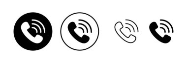 Simge vektör illüstrasyonunu ara. Telefon işareti ve sembol. Telefon ikonu. Bizimle irtibata geç 