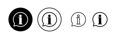 Bilgi işareti ikon vektör illüstrasyonu. İmza ve sembol hakkında. soru işareti simgesi