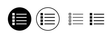 Menü Simgesi vektör illüstrasyonu. Web menü işareti ve sembol. Hamburger menüsü sembolü