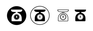 Simge vektör çizimini ölçeklendirir. Ağırlık ölçeği işareti ve simgesi