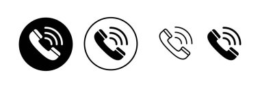 Simge vektör illüstrasyonunu ara. Telefon işareti ve sembol. Telefon ikonu. Bizimle irtibata geç 