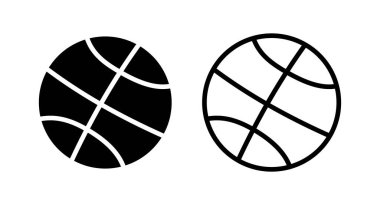 Basketbol ikonu vektör illüstrasyonu. Basketbol tabelası ve sembol