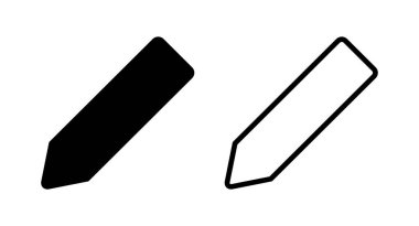 Kalem simgesi vektör illüstrasyonu. Kalem işareti ve sembol. Simge vektörünü düzenle