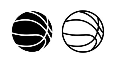 Basketbol ikonu vektör illüstrasyonu. Basketbol tabelası ve sembol