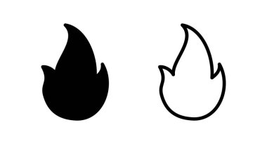 İkon vektör illüstrasyonunu ateşle. ateş işareti ve sembol