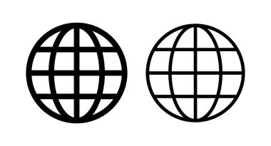 Web simgesi vektör illüstrasyonu. Web tabelalarına ve sembollere git. Web tıklama simgesi. Genel arama simgesi