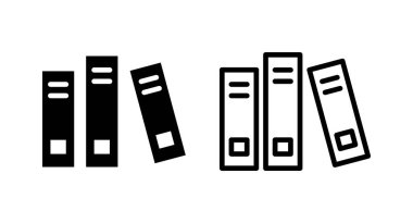 Kütüphane ikonu vektör illüstrasyonu. eğitim işareti ve sembol