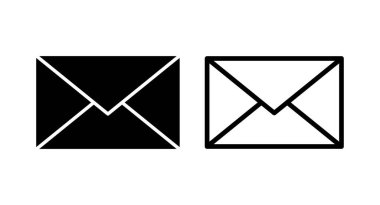 Posta simgesi vektör illüstrasyonu. e-posta işareti ve sembol. E- posta simgesi. Zarf simgesi