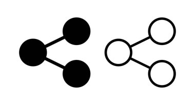 Simge vektör illüstrasyonunu paylaş. İşaret ve sembol paylaşımı