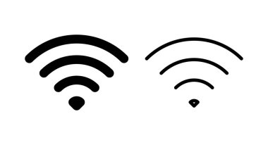Wifi simgesi vektör illüstrasyonu. İşaret işareti ve sembol. Kablosuz simge