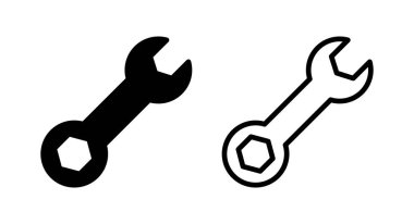 Simge vektör illüstrasyonunu çalıştır. Tamir ikonu. araç işareti ve sembol