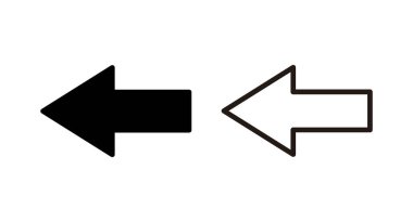 Ok simgesi vektör illüstrasyonu. Web tasarımı için ok işareti ve sembol.