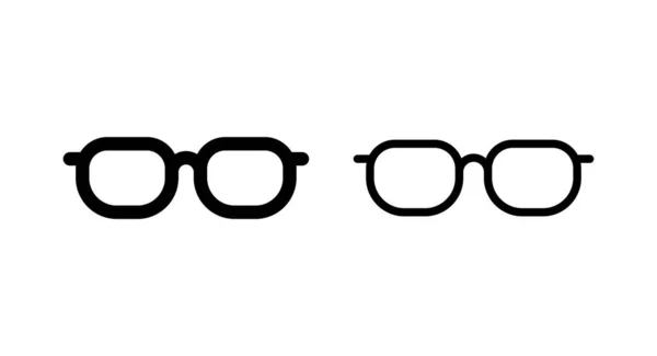 Icono Gafas Ilustración Vectorial Signo Símbolo Gafas — Archivo Imágenes Vectoriales