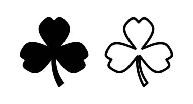 Yonca ikonu vektör illüstrasyonu. Yonca işareti ve sembol. dört yapraklı yonca simgesi.