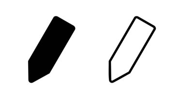 Kalem simgesi vektör illüstrasyonu. Kalem işareti ve sembol. Simge vektörünü düzenle