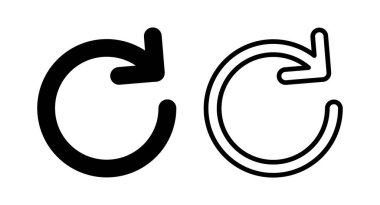 Simge vektör illüstrasyonunu tazele. İşareti ve sembolü yeniden yükle. Simgeyi güncelle.