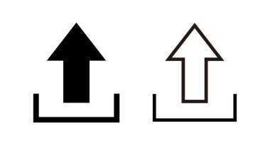Simge vektör illüstrasyonu yükle. veri işareti ve sembolü yükle