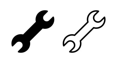 Simge vektör illüstrasyonunu çalıştır. Tamir ikonu. araç işareti ve sembol