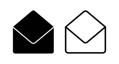 Posta simgesi vektör illüstrasyonu. e-posta işareti ve sembol. E- posta simgesi. Zarf simgesi