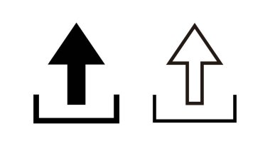 Simge vektör illüstrasyonu yükle. veri işareti ve sembolü yükle