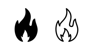 İkon vektör illüstrasyonunu ateşle. ateş işareti ve sembol
