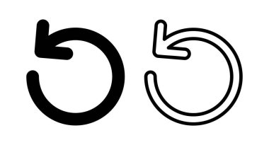 Simge vektör illüstrasyonunu tazele. İşareti ve sembolü yeniden yükle. Simgeyi güncelle.