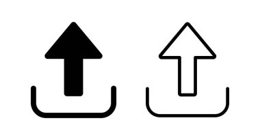 Simge vektör illüstrasyonu yükle. veri işareti ve sembolü yükle