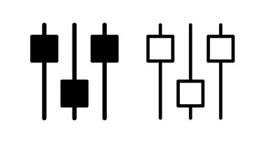 Simge vektör illüstrasyonu ayarlanıyor. İşaret ayarları ve sembol. Vites İşareti