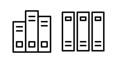 Kütüphane ikonu vektör illüstrasyonu. eğitim işareti ve sembol