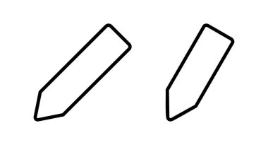 Kalem simgesi vektör illüstrasyonu. Kalem işareti ve sembol. Simge vektörünü düzenle