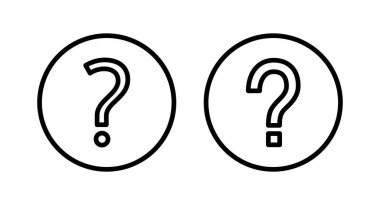 Soru ikonu vektör illüstrasyonu. soru işareti ve sembol